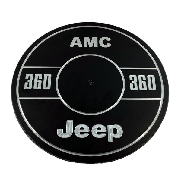 Benutzerdefinierte Gravur Luftreiniger Lid 14' Round passt Jeep CJ AMC 360 V8 Motor