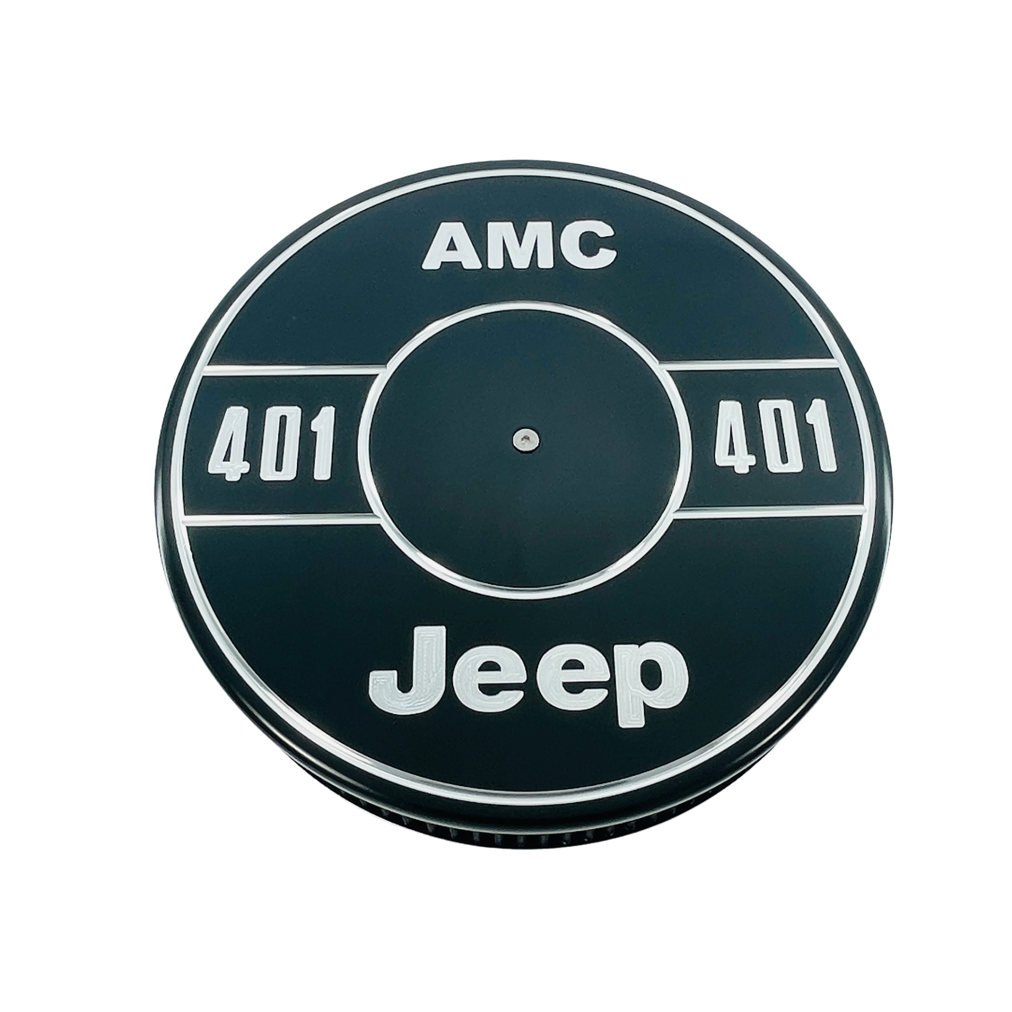 Benutzerdefinierte Gravur Luftreiniger Lid 14' Round Fits Jeep CJ AMC 401 V8 Motor