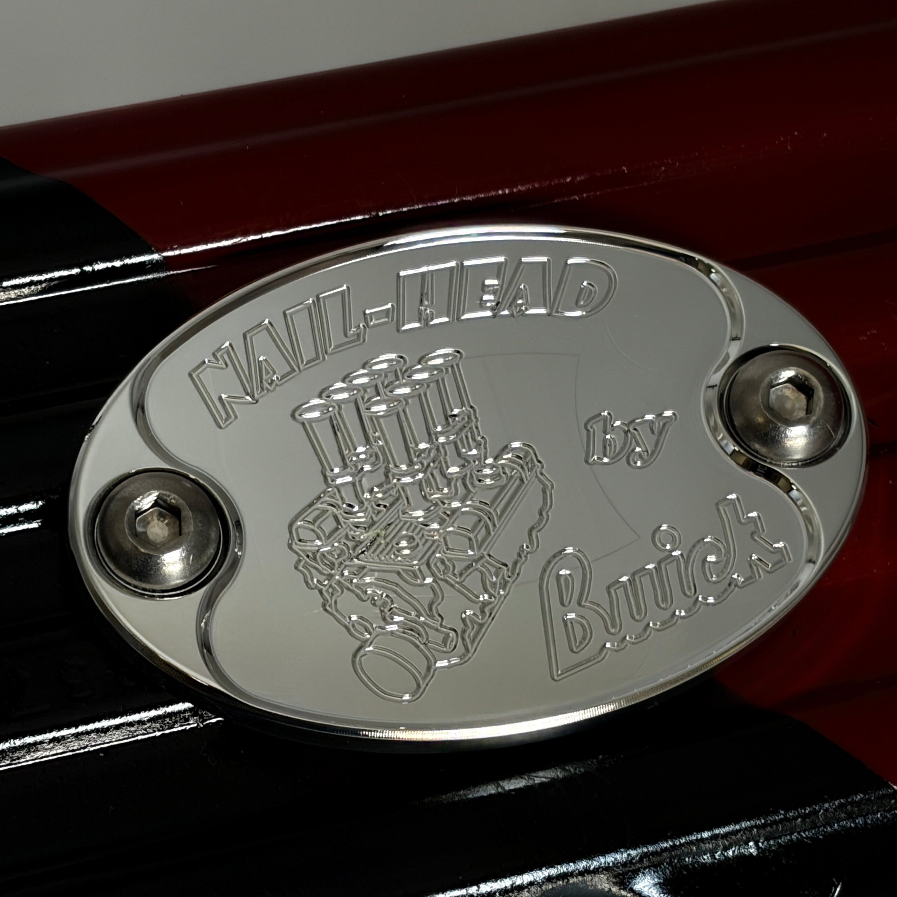Mad4Metal Buick Nailhead Hilborn Injiziert Billet Aluminium Abzeichen USA