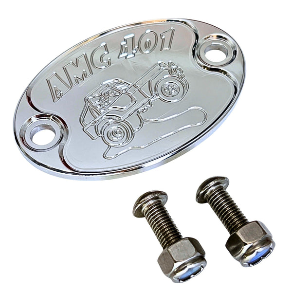 Mad4Metal Jeep CJ5 CJ7 AMC 401 Billet Aluminium Badge CNC USA