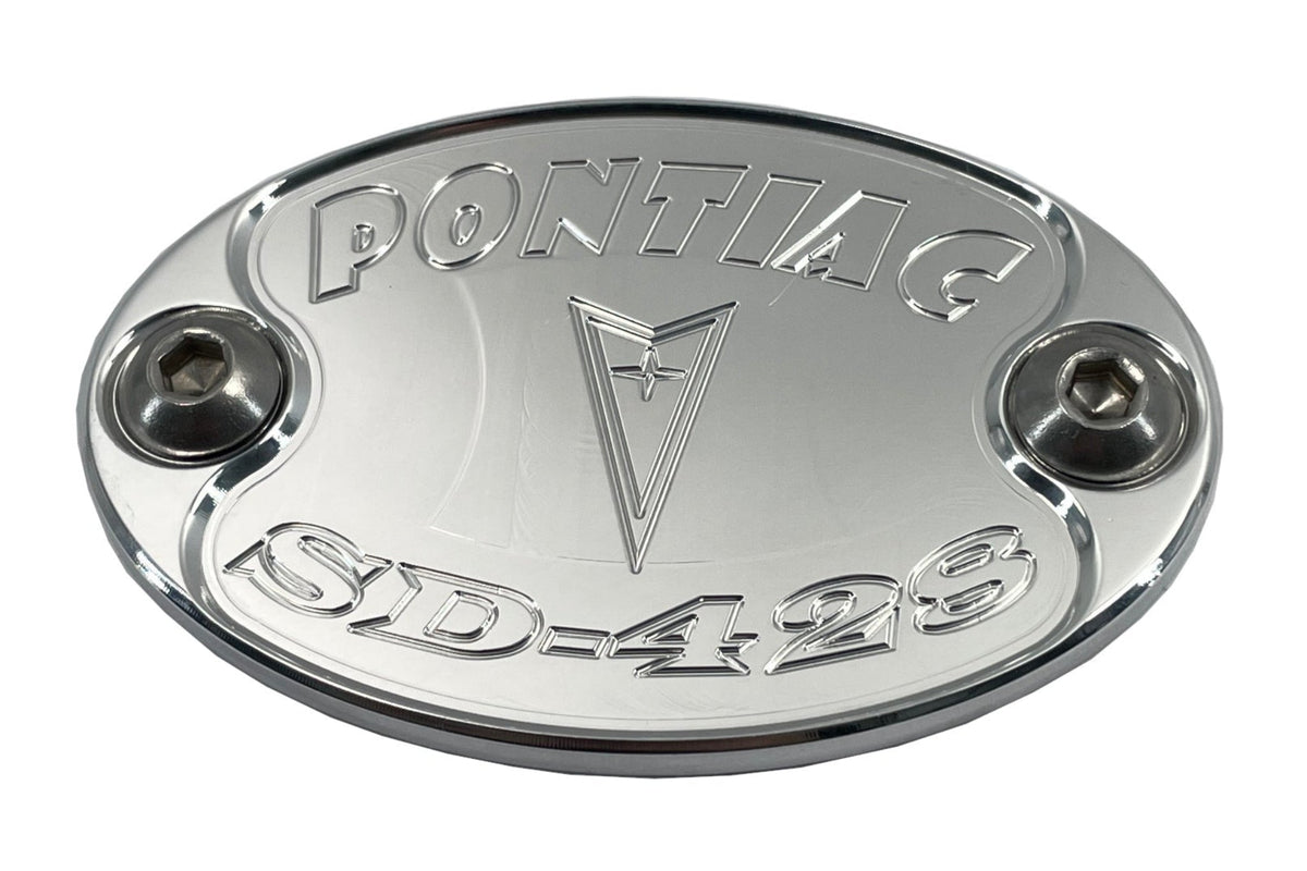 Mad4Metal Pontiac 428 Super Duty Billet Aluminium Abzeichen Ventil Abdeckung USA