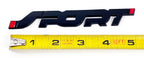 Schwarzes Trendy SPORT Symbol Automobil Decal Fahrzeug Metallic 3D Logo Stick auf Abzeichen
