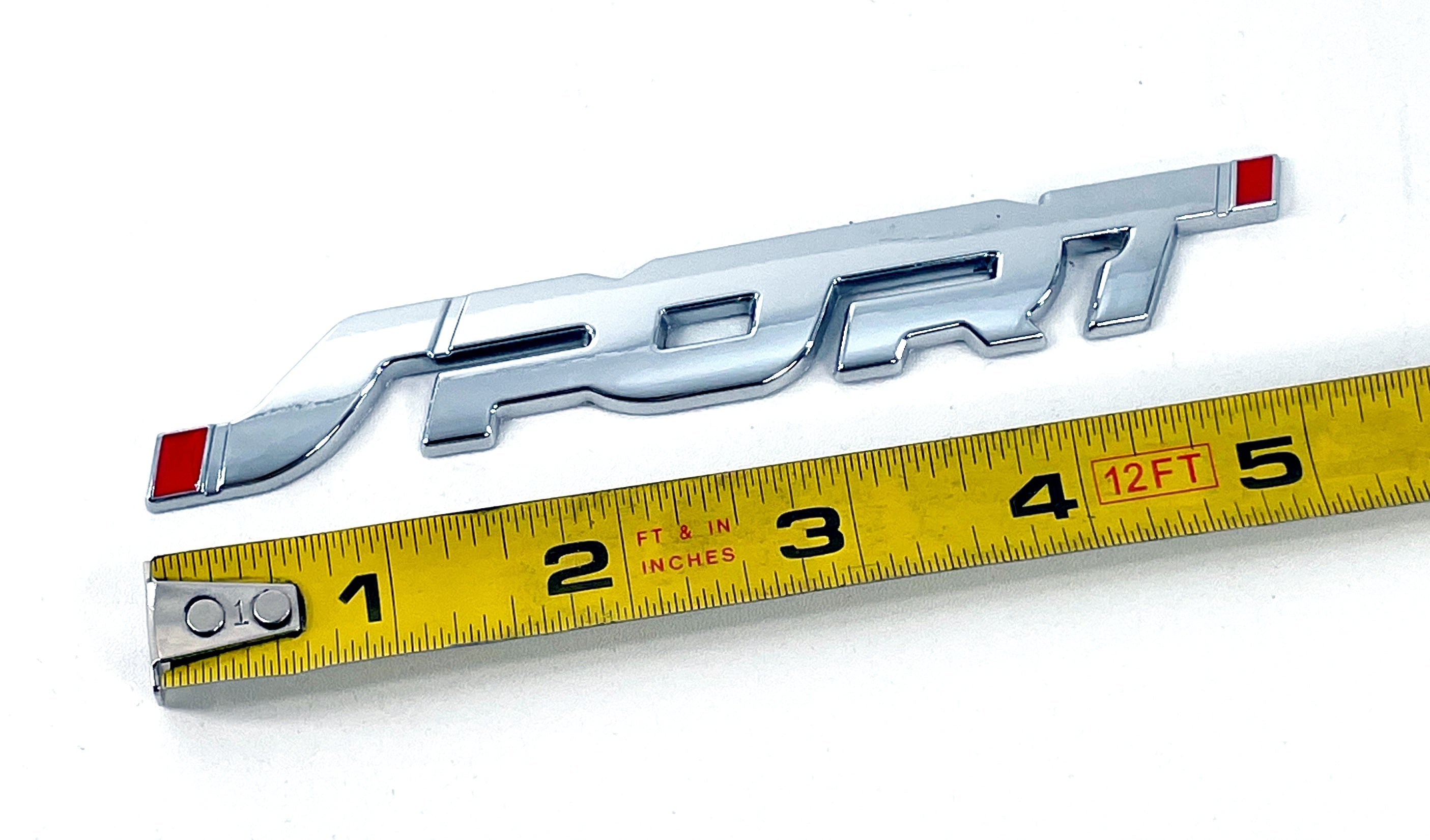 Chrome Trendy SPORT Symbol Automobil Decal Fahrzeug Metallic 3D Logo Stick auf Abzeichen