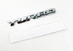 Chrome Trendy TURBO Symbol Automobil Decal Fahrzeug Metallic 3D Logo Stick auf Abzeichen