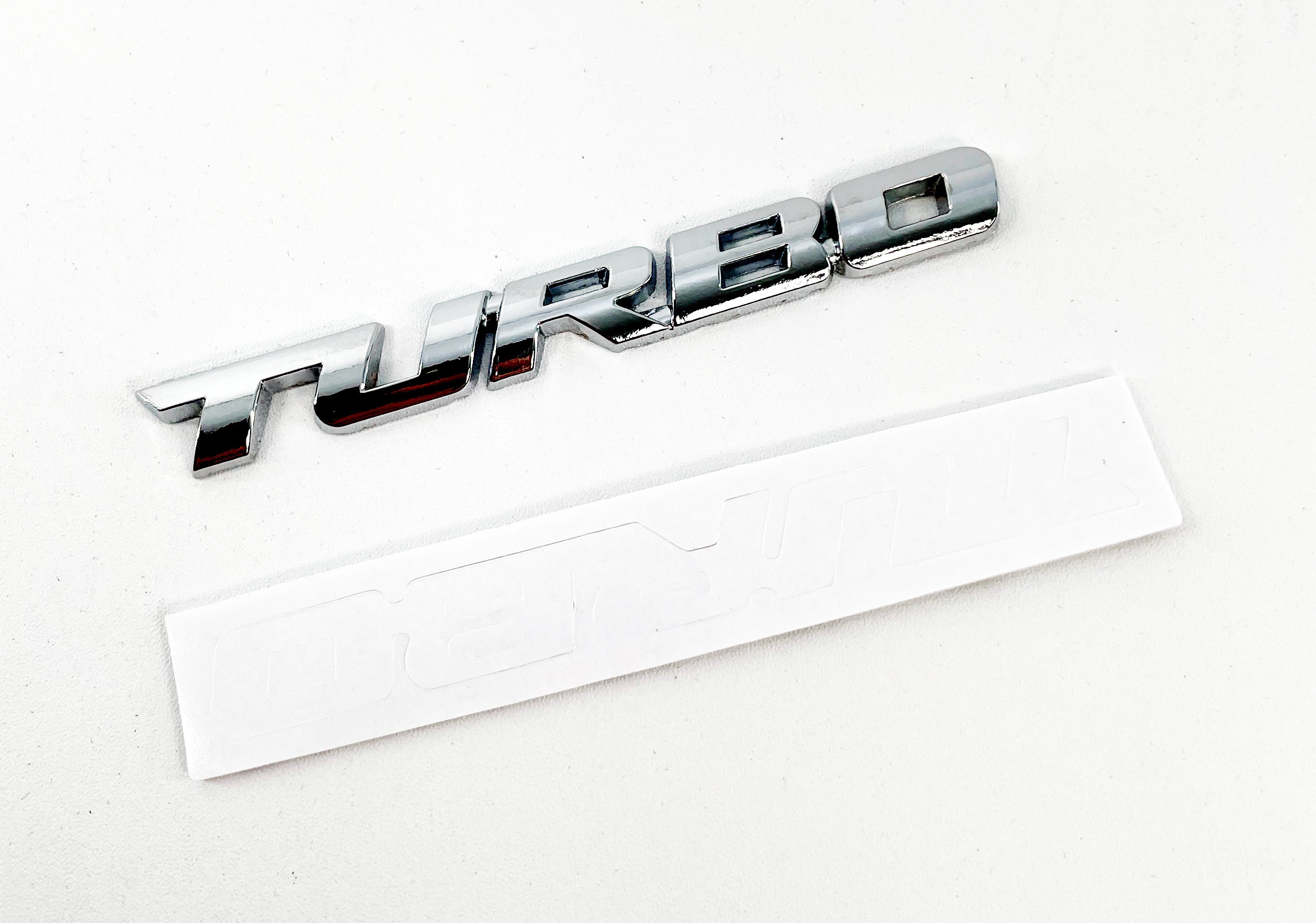 Chrome Trendy TURBO Symbol Automobil Decal Fahrzeug Metallic 3D Logo Stick auf Abzeichen