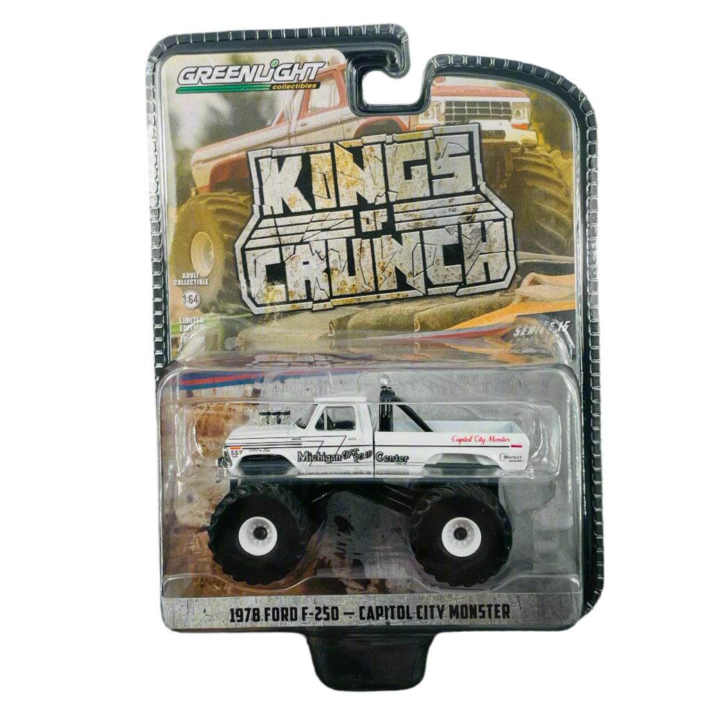 Greenlight 1 64 Diecast 1978 Ford F-250 Hauptstadt Monster Kings of Crunch