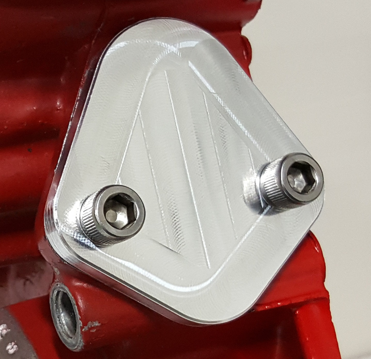 Kraftstoffpumpe Block Off Platte passt Jeep AMC 360 CJ5 CJ7 Motoren Billet 6061 CNC USA