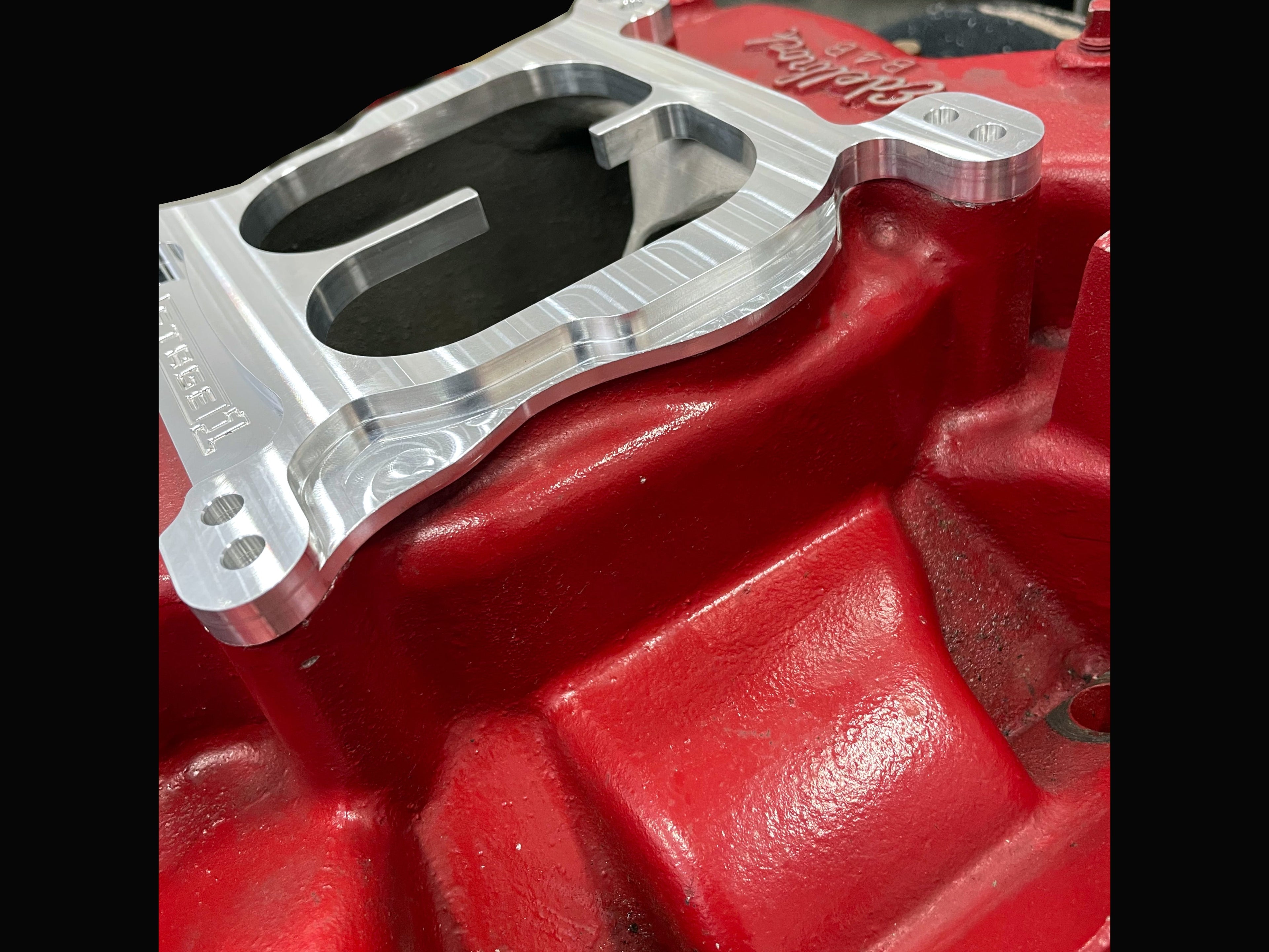 Vergaser-Spacer-Adapter 455 Buick Edelbrock B4B-Einlass zu Holley Stage2