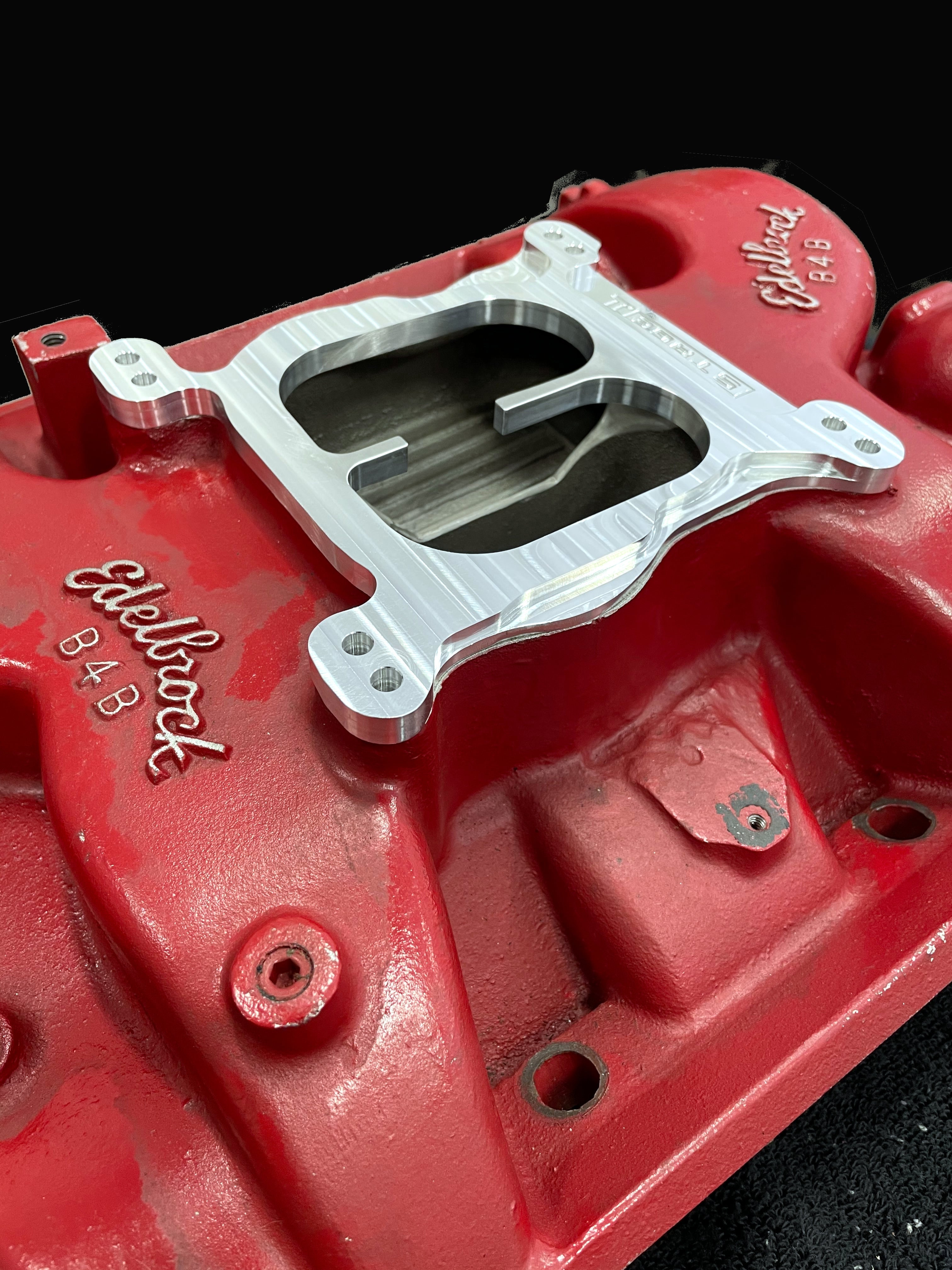 Vergaser-Spacer-Adapter 455 Buick Edelbrock B4B-Einlass zu Holley Stage1
