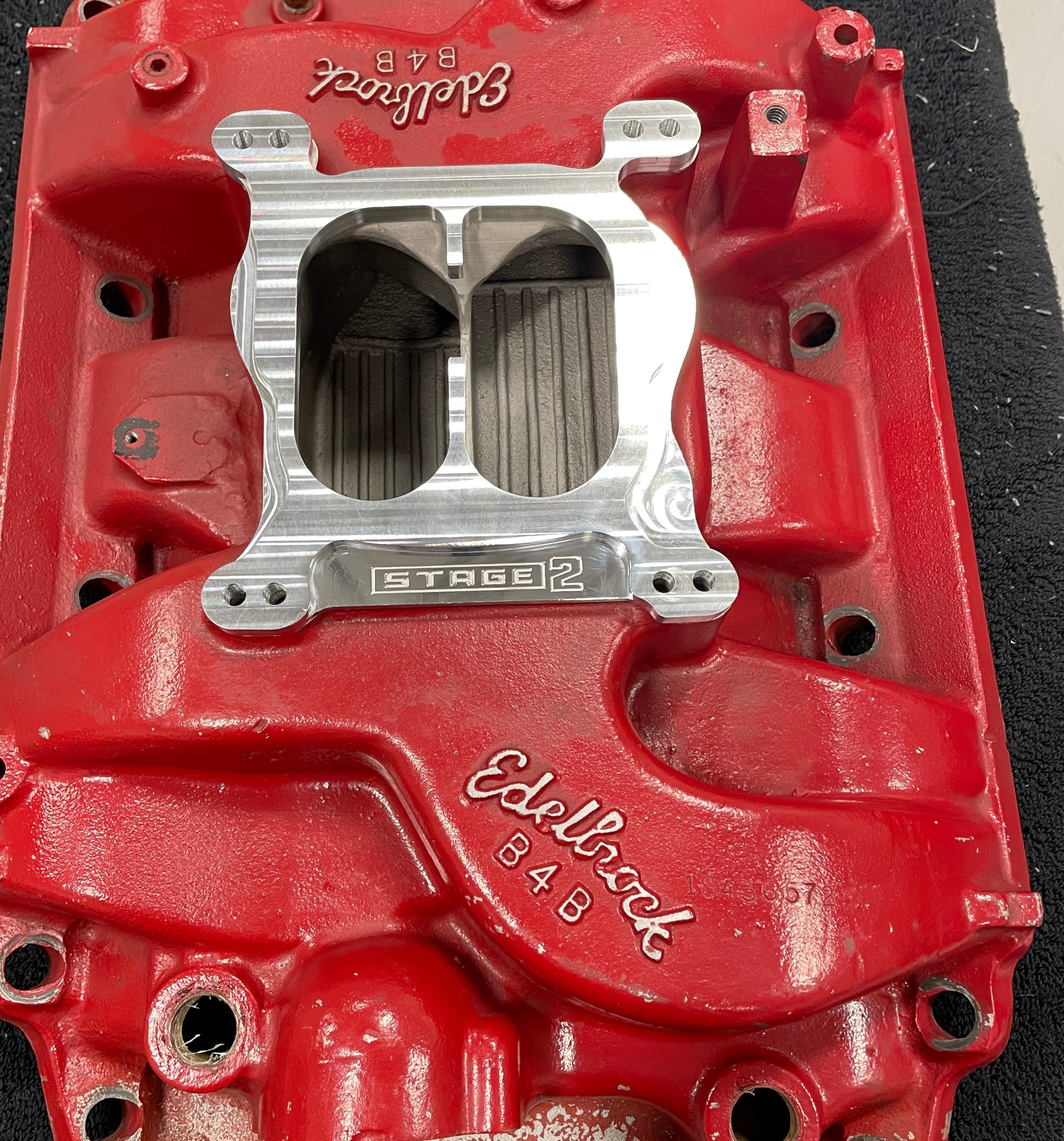 Vergaser-Spacer-Adapter 455 Buick Edelbrock B4B-Einlass zu Holley Stage2