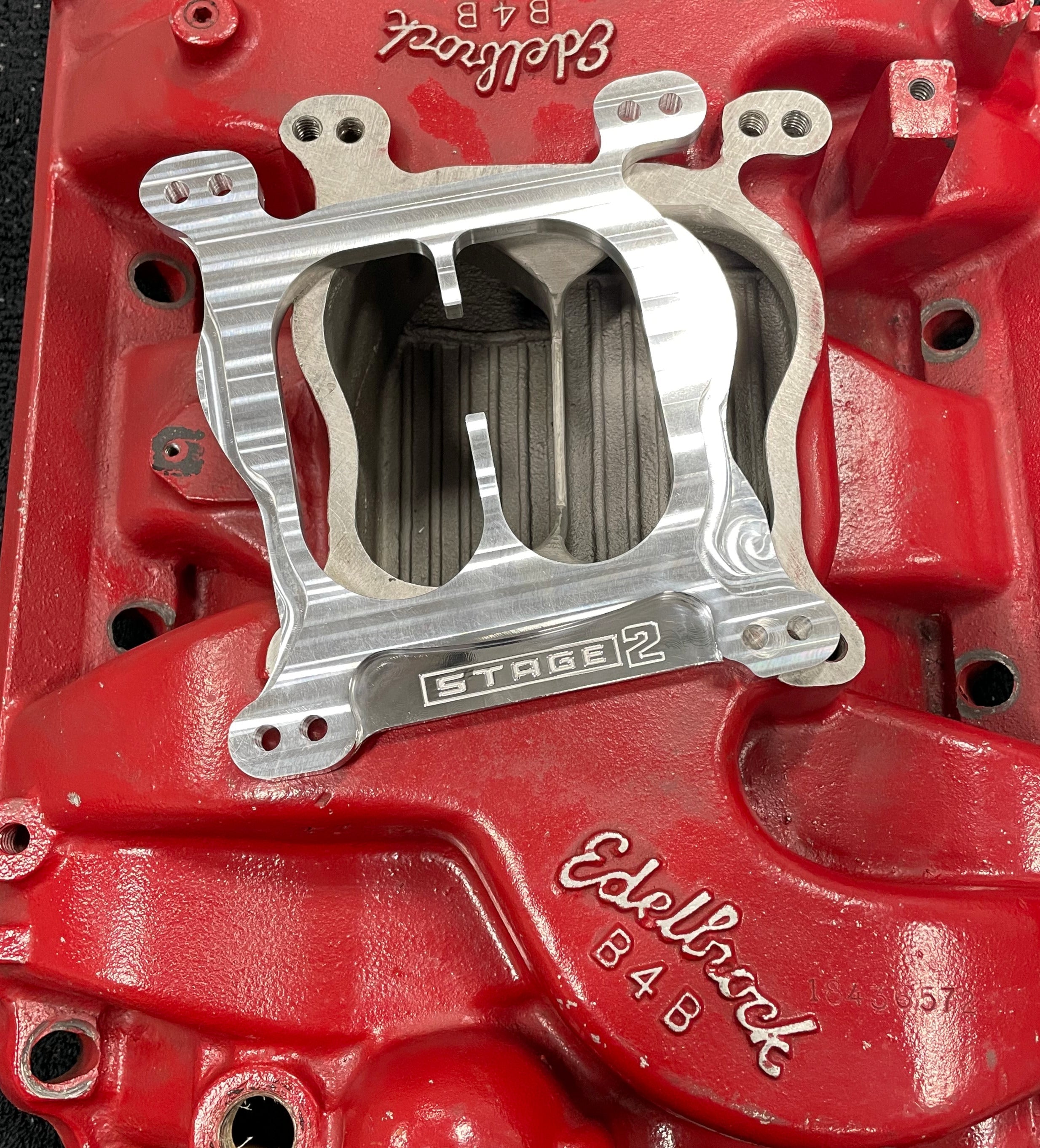 Vergaser-Spacer-Adapter 455 Buick Edelbrock B4B-Einlass zu Holley Stage2