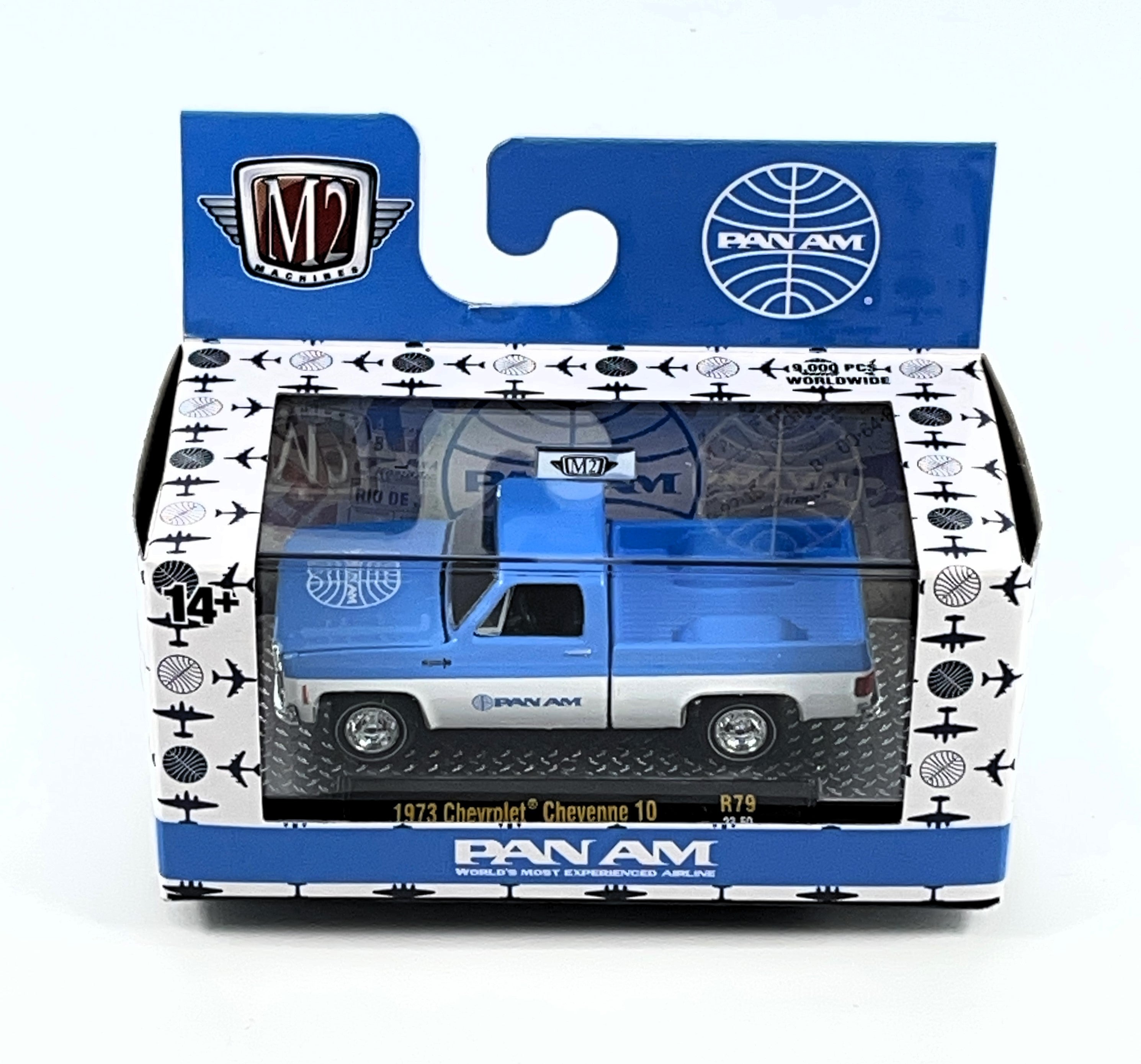 M2 Maschinen 1 64 Gegossene Autos 1973 Chevrolet Cheyenne 10 PAN-AM R79
