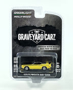 1970 Plymouth AAR 'Cuda Greenlight Hollywood Yellow Graveyard Carz 1:64