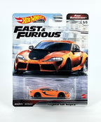 2021 Toyota GR Supra Orange Hot Wheels Fast Furious 5/5 Modell Die Cast Car 1:64