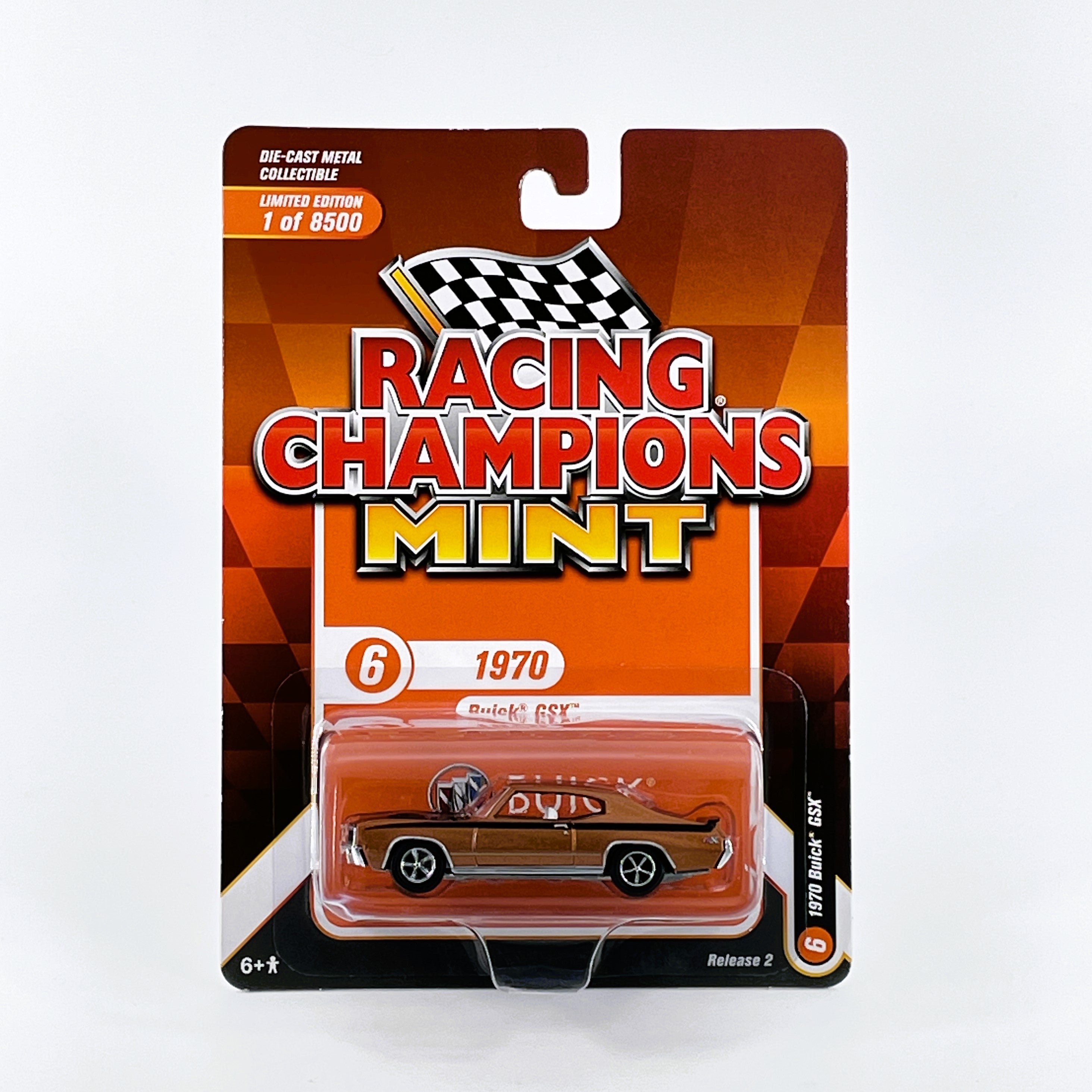 1970 Buick GSX R2 Burnt Orange Black Stripe Gegossenes Modellauto 1:64