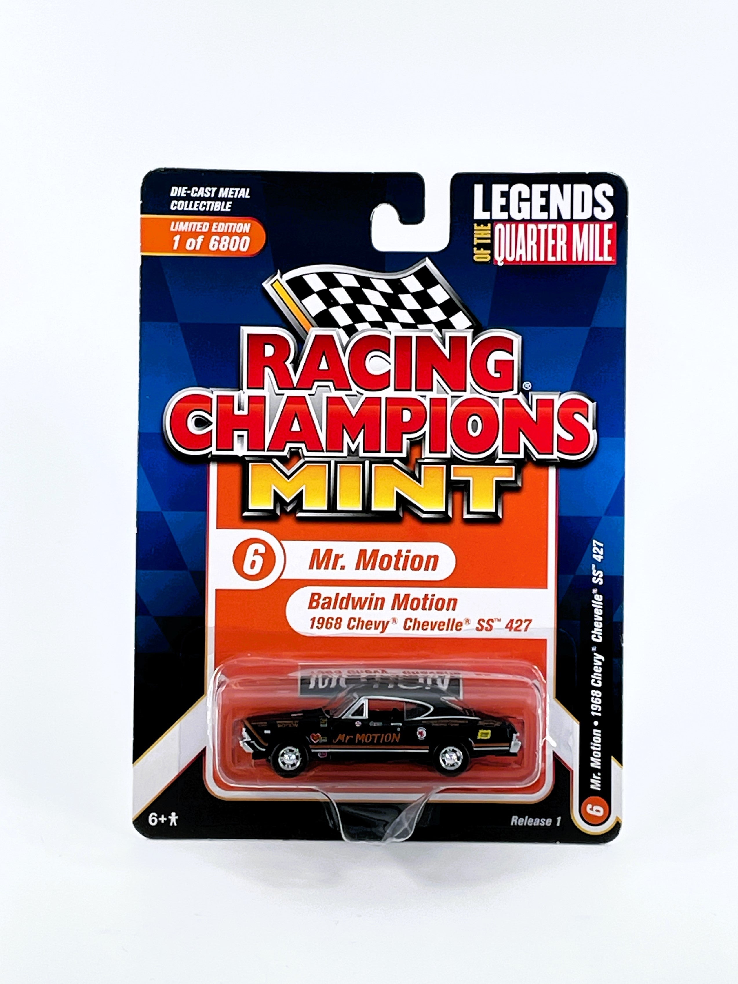 1968 Chevy Chevelle SS427 Mr. Motion Racing Champions Legends 1/4 Meile 1:64