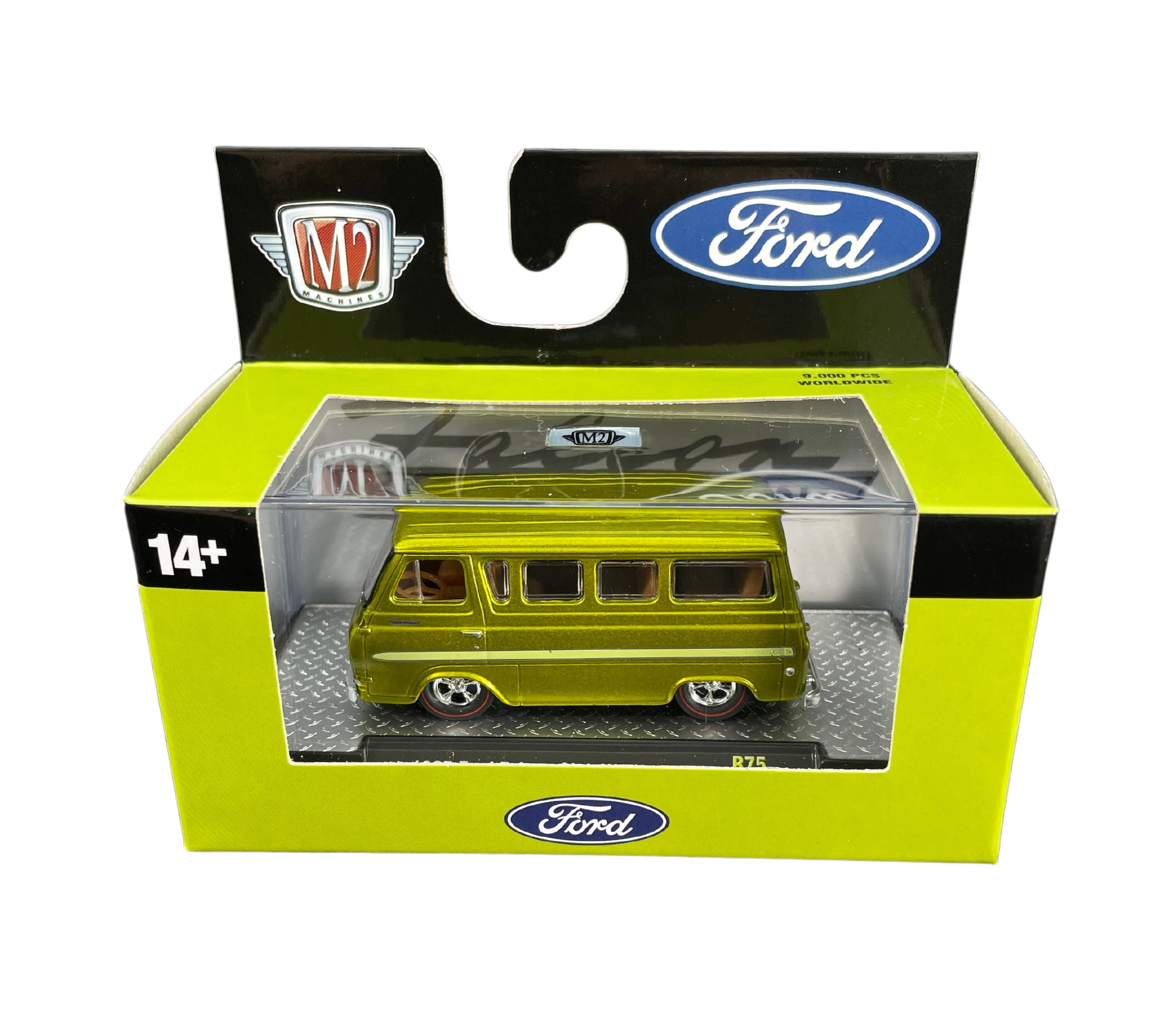 M2 Maschinen 1 64 Gegossene Autos 1965 Ford Falcon Club Wagon Electric Green R75