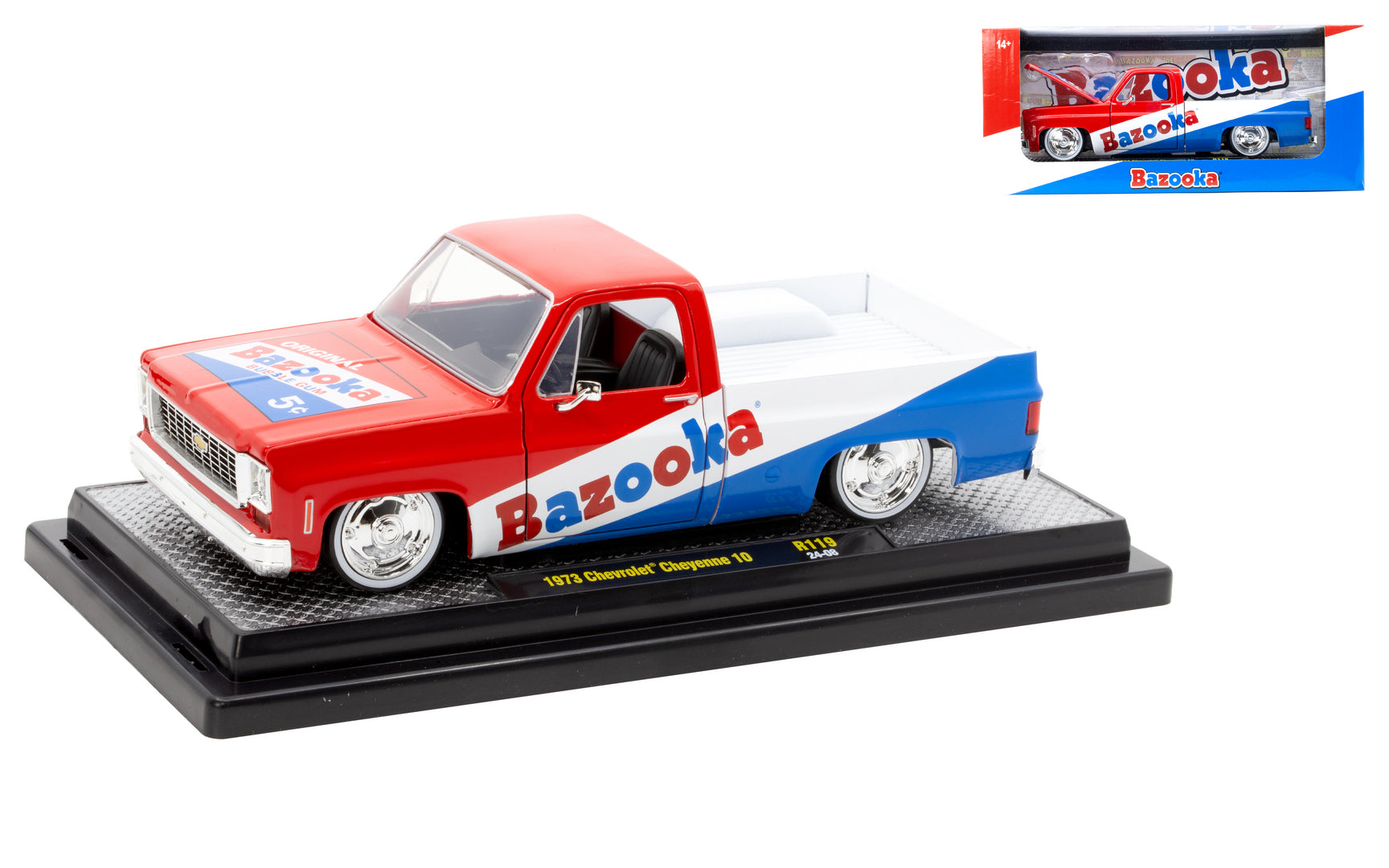 M2 Maschinen 1 24 Cars 1973 Chevrolet Cheyenne10 Bazooka Squarebody R119