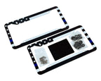 Premium American Flag Metal License Plate Frame - Patriotisches Autozubehör - Set