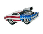1966 Chevy Nova Muscle Machines Stars & Stripes 1:18 Maßstab Diecast Car - Sammlerstück