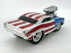 1966 Chevy Nova Muscle Machines Stars & Stripes 1:18 Maßstab Diecast Car - Sammlerstück