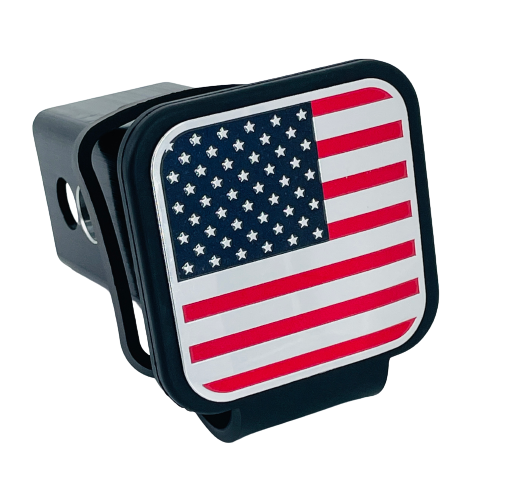 Hitch Cover Plug Cap 3' x 3' Rubber American Flag für 2' Receiver - Patriotic