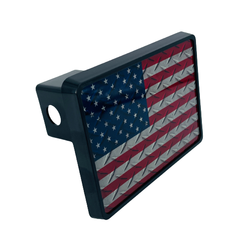 Hitch Cover Cap Plastic 5' x 4' American Flag Patriotic Hitch Pin Style für 2' Receiver