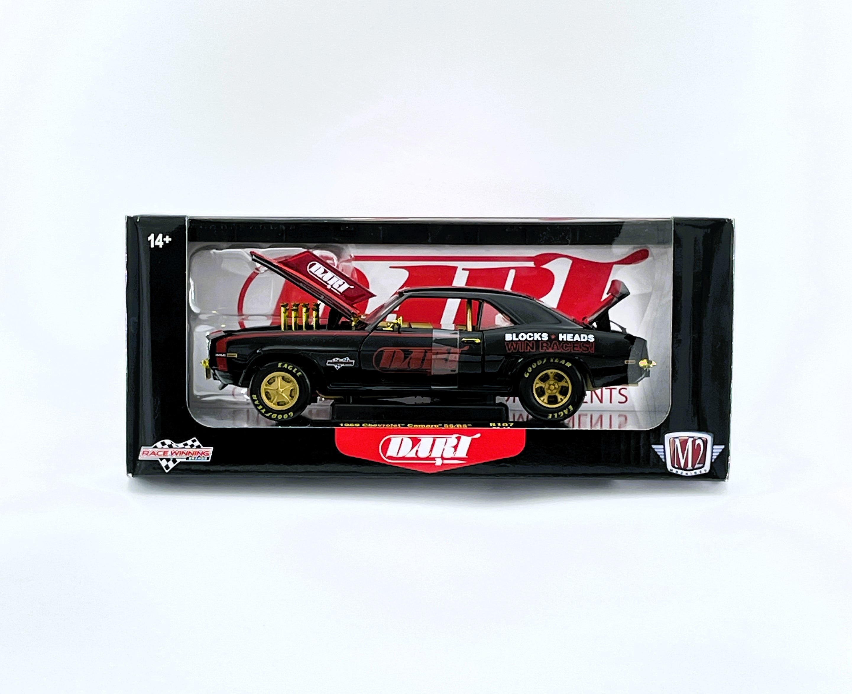 M2 Maschinen 1 24 Gegossene Autos 1969 Chevrolet Camaro SS / RS Chase R107