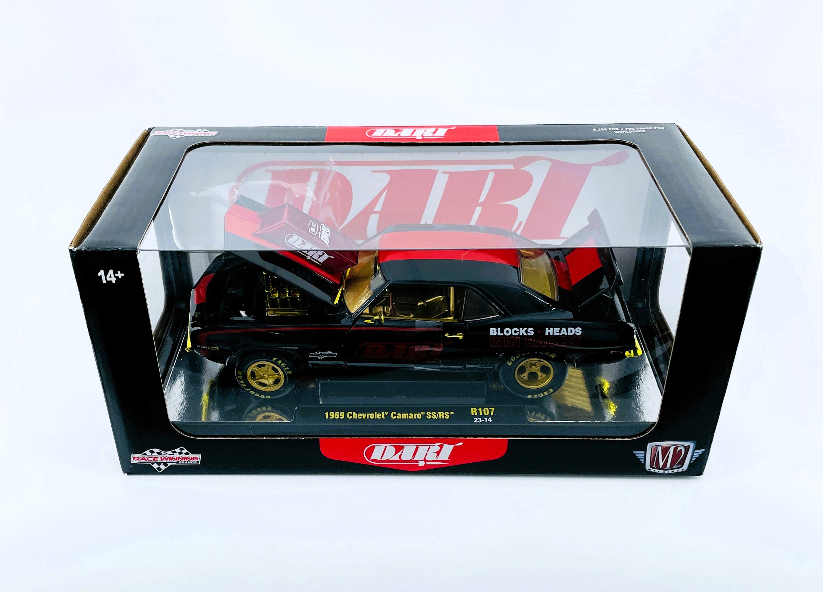 M2 Maschinen 1 24 Gegossene Autos 1969 Chevrolet Camaro SS / RS Chase R107