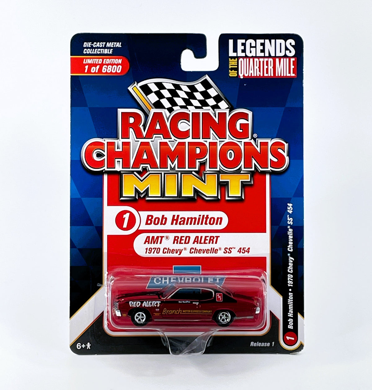 1970 Chevy Chevelle SS454 Bob Hamilton Racing Champions Legends 1/4 Meile 1:64