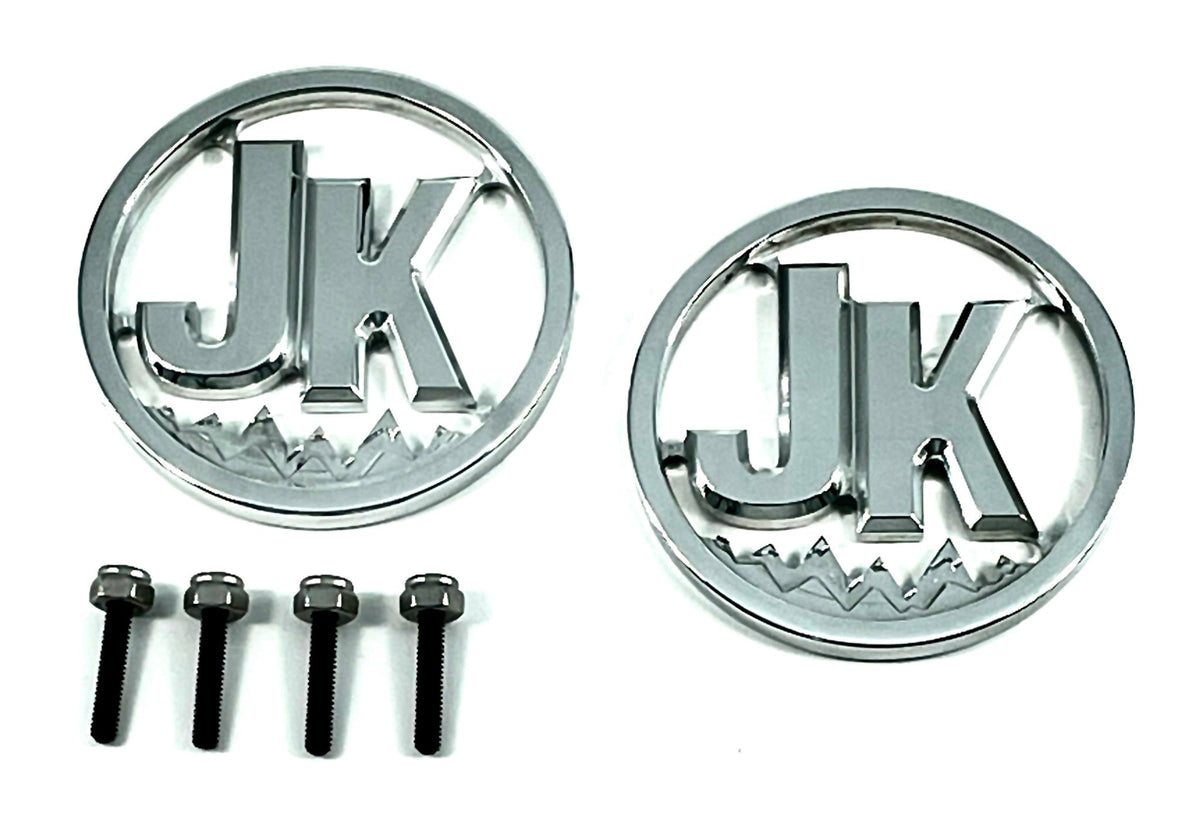 Auto Emblem Cars Custom Car Badge Cool Car Emblem 3' OD Set 'fits' Jeep JK -USA