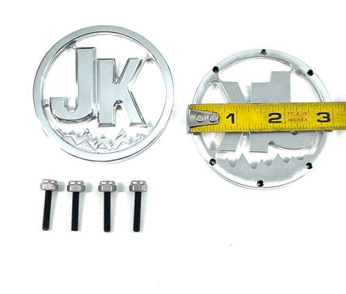 Auto Emblem Cars Custom Car Badge Cool Car Emblem 3' OD Set 'fits' Jeep JK -USA
