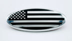 Chrome American Flag Emblem - 9-Zoll-Auto- oder LKW-Abzeichen, Patriotic Decal '