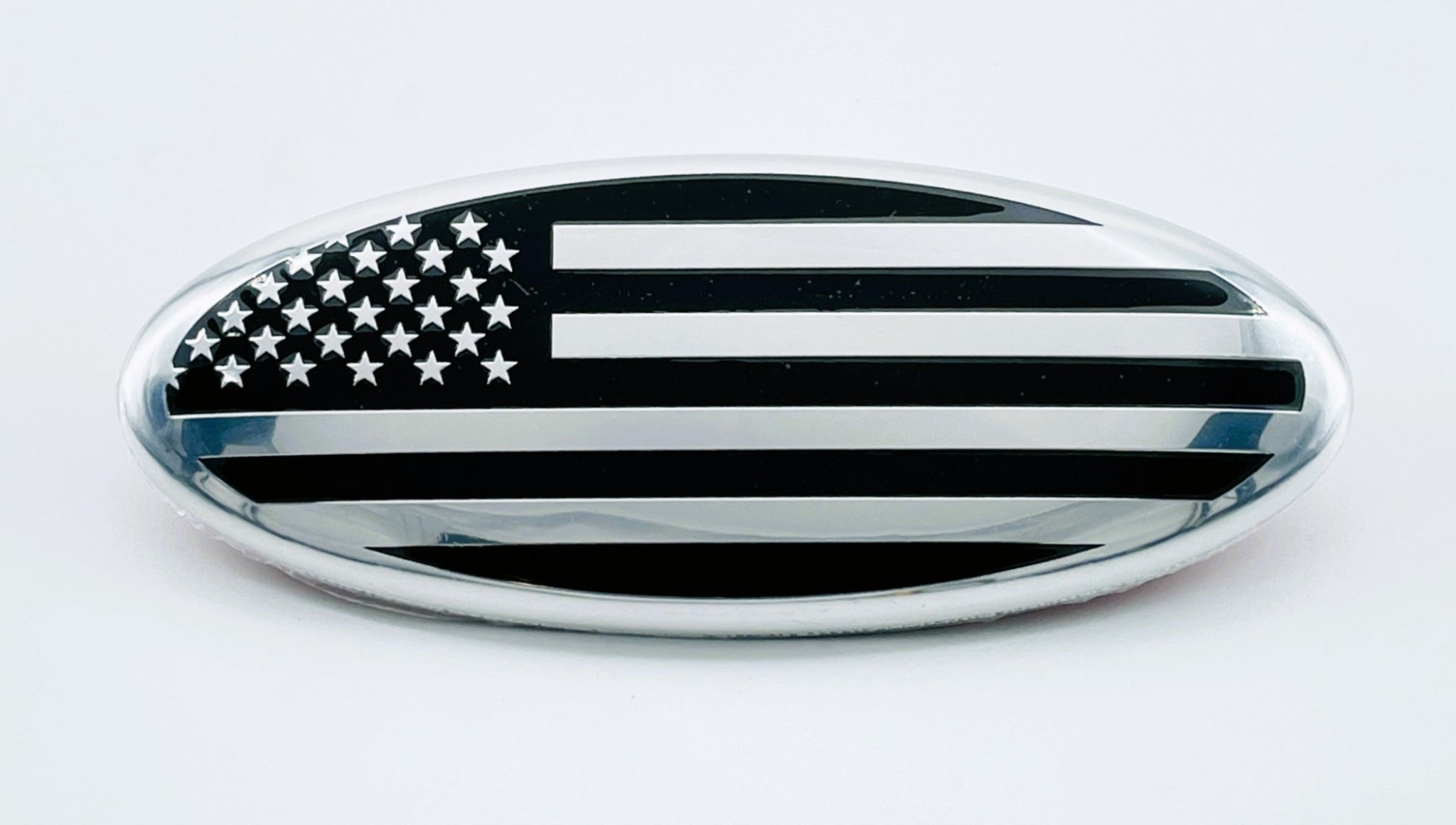 Chrome American Flag Emblem - 9-Zoll-Auto- oder LKW-Abzeichen, Patriotic Decal '
