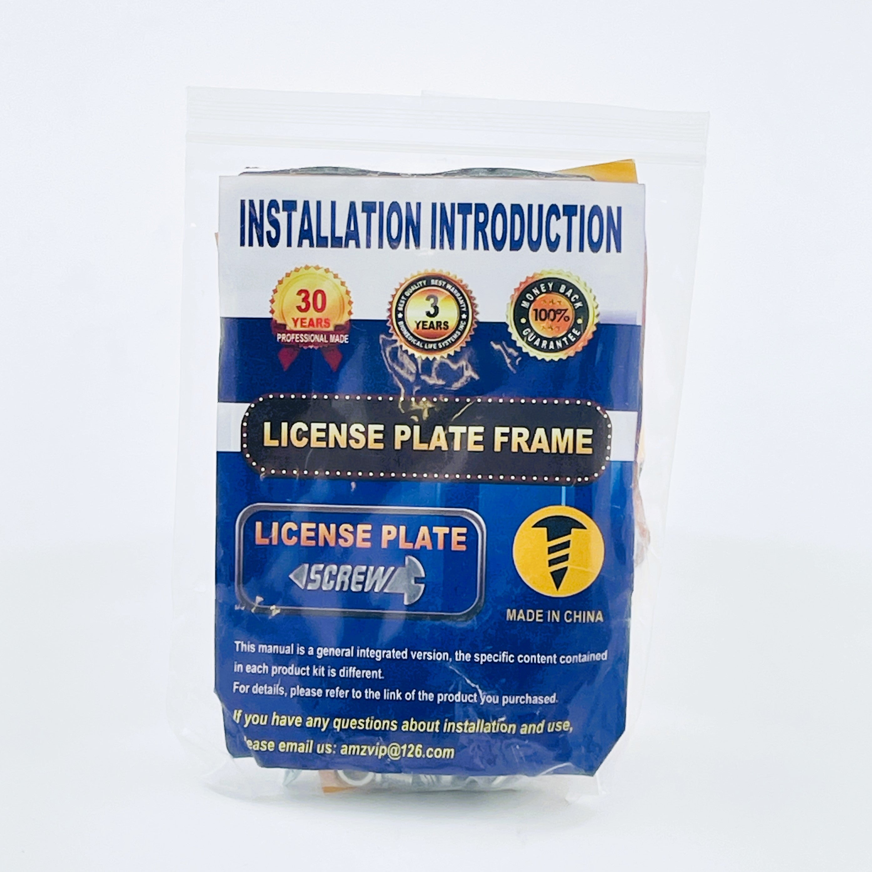 Universal License Plate Installation Kit - Einfache Montage 12 x 6 x 6