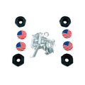 American Patriotic Flag License Plate Installation Kit - Einfache Montage