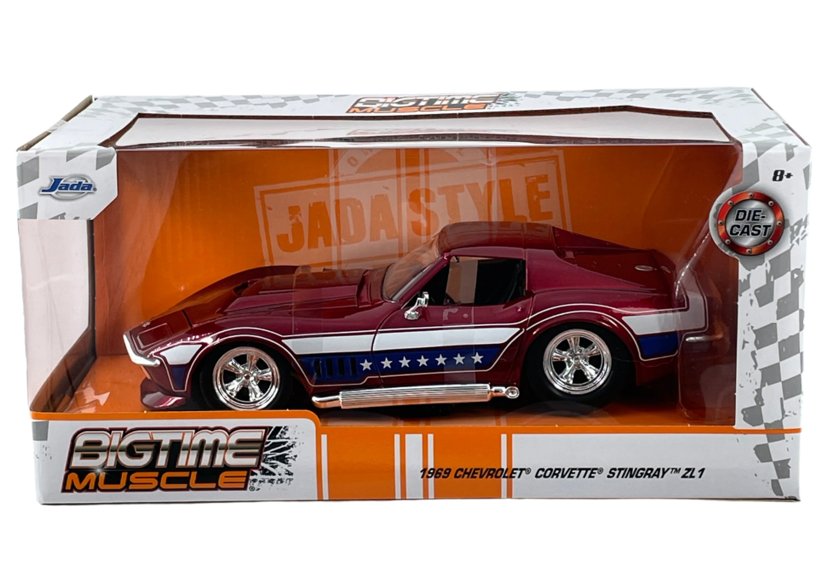 Jada Toys 1:24 Maßstab Die-Cast 1969 Chevrolet Corvette Stingray ZL1 | MAD4Metal