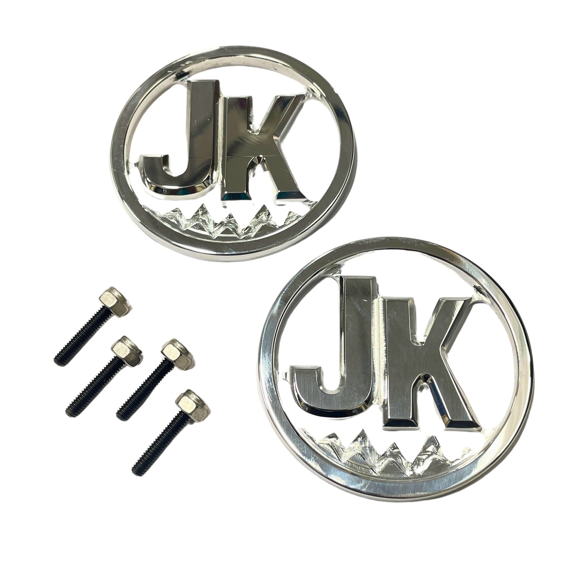 Auto Emblem Cars Custom Car Badge Cool Car Emblem 3' OD Set 'fits' Jeep JK -USA