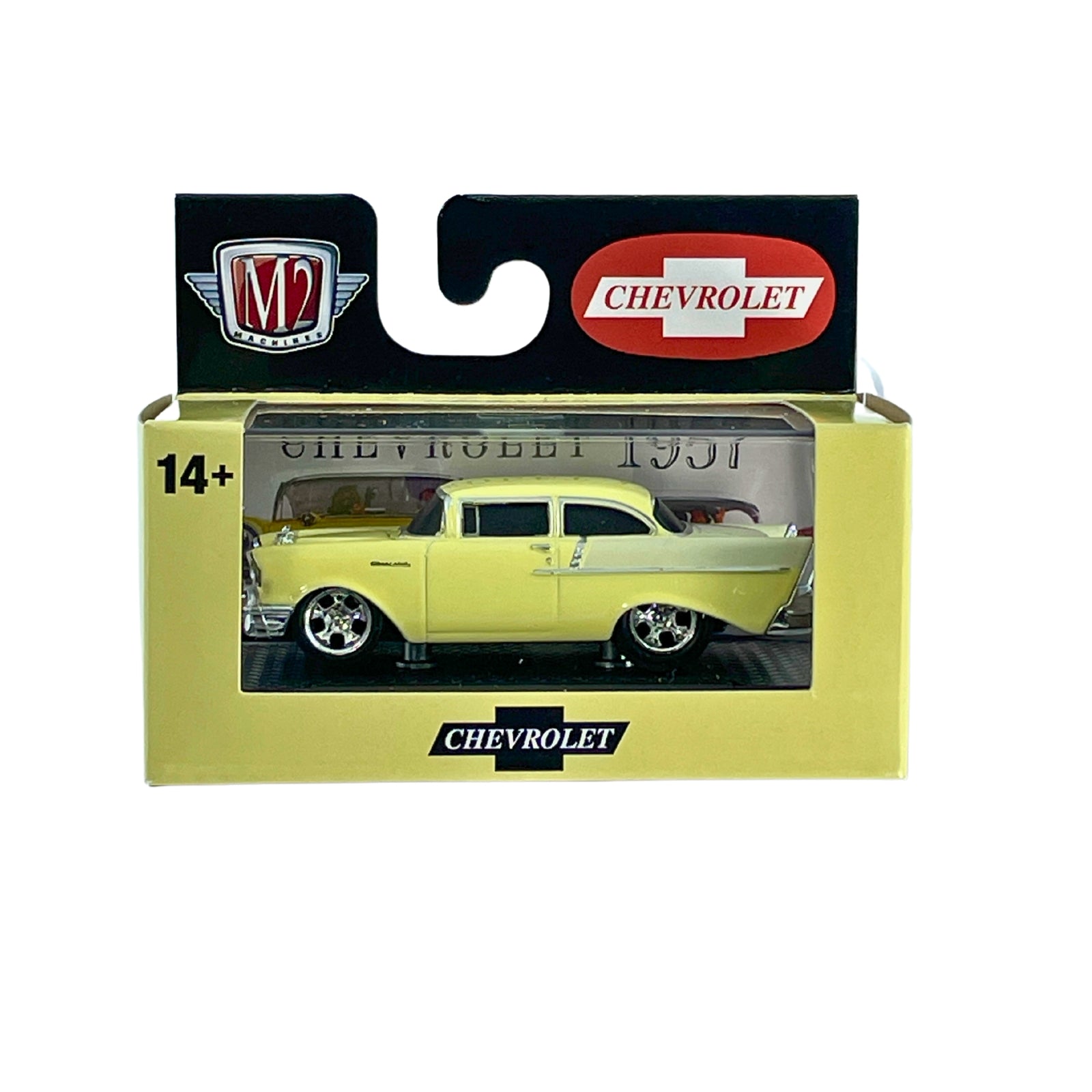 M2 Maschinen 1 64 Cars 1957 Chevrolet 150 Gelb Weiß R27