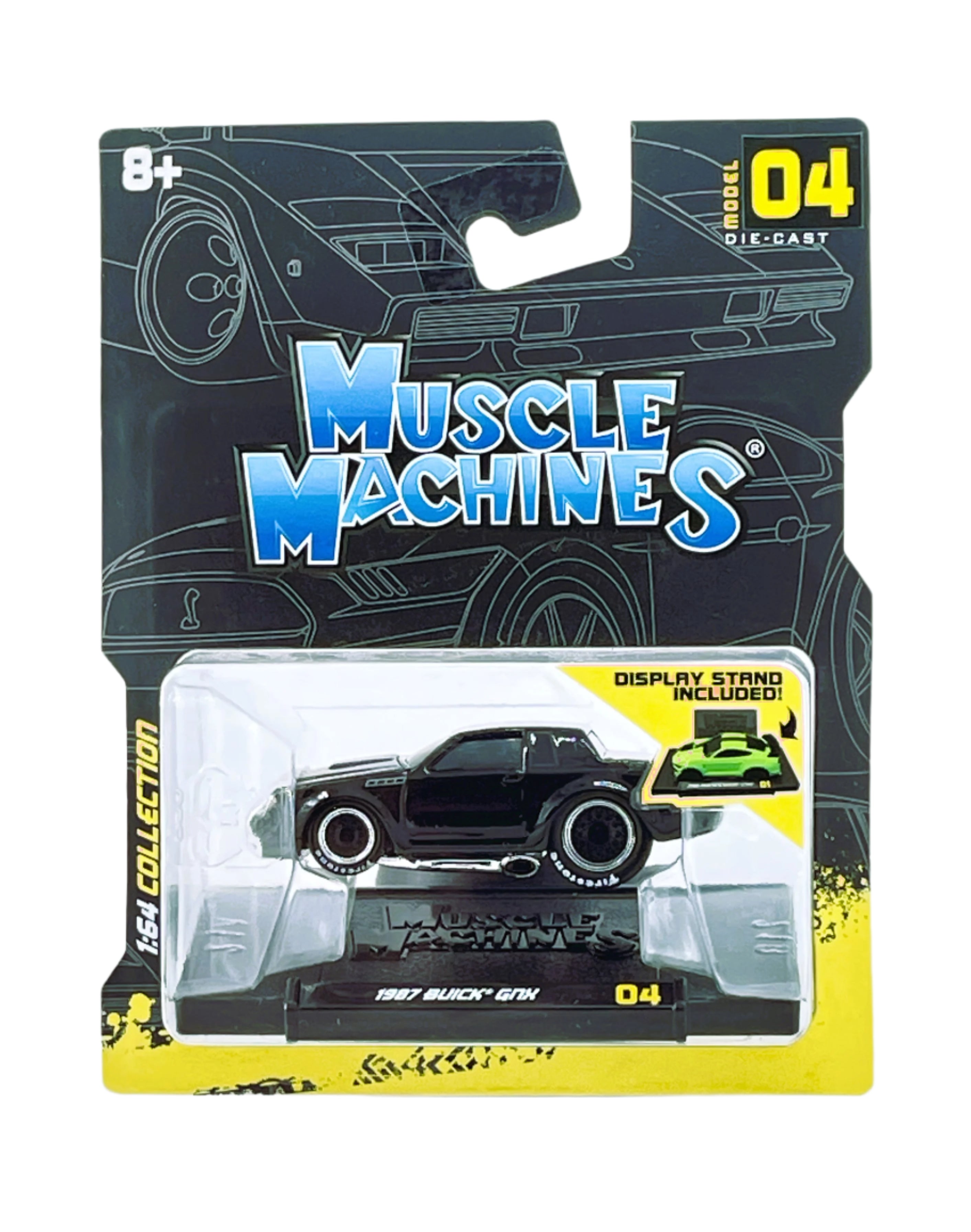 Muskelmaschinen 1987 Buick GNX 1:64 Maßstab Diecast Car - Highly Detailed Collectible Black