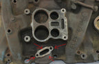 Choke Tube Block Off Platte CNC Aluminium passt zu Olds Small Block 260-403 M1007