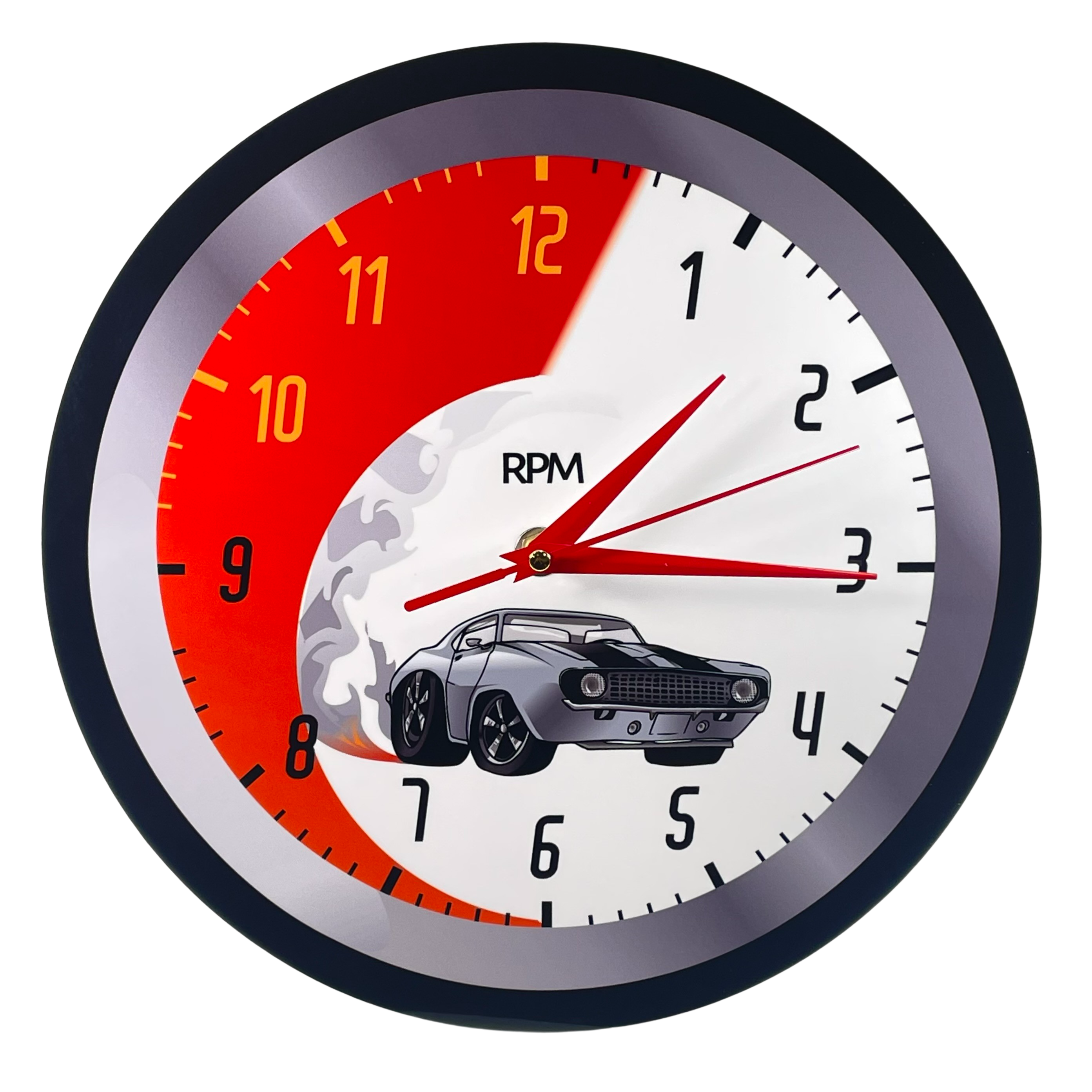 Wanduhr 11 Metallgedruckte Wanduhr Silent Quartz 1969 Camaro inspiriert USA