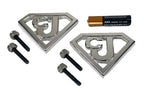 Metall Emblem Auto Fender Badge Set Poliert Billet CNC Aluminium Fits Jeep
