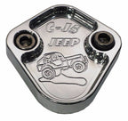 Kraftstoffpumpe Block Off Platte passt Jeep CJ5 CJ7 AMC 258 CNC Aluminium USA F111