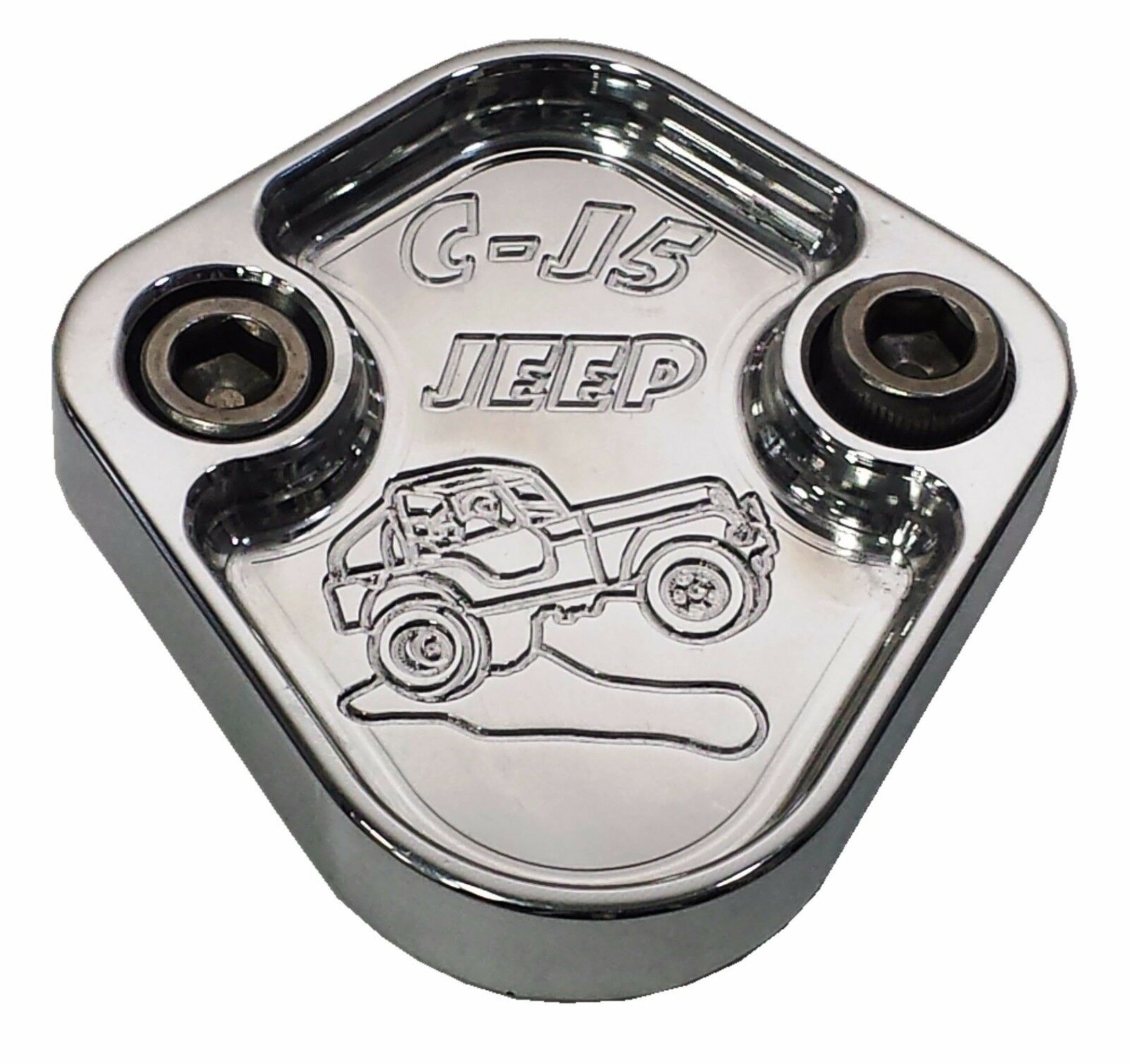Kraftstoffpumpe Block Off Platte passt Jeep CJ5 CJ7 AMC 258 CNC Aluminium USA F111