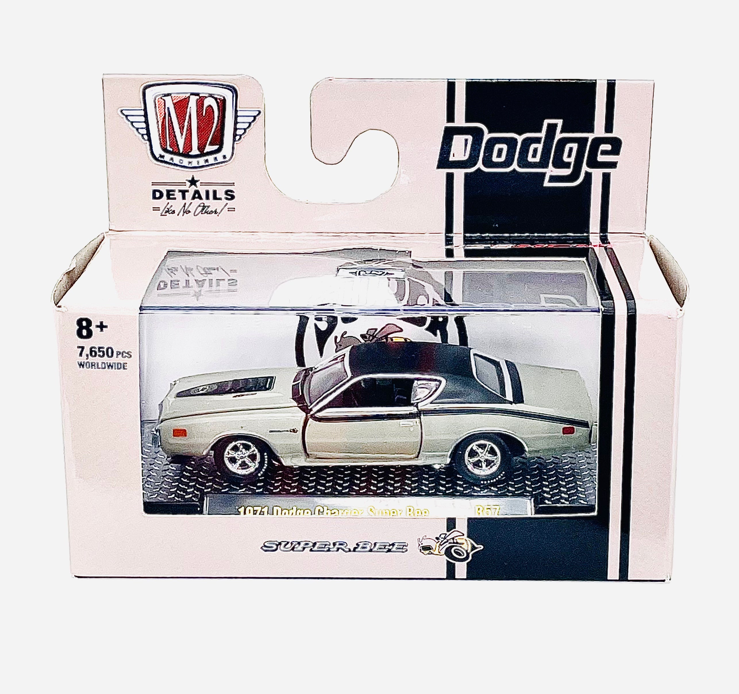 M2 Maschinen 1 64 Druckgussautos 1971 Dodge Charger Super Bee 426 HEMI R57