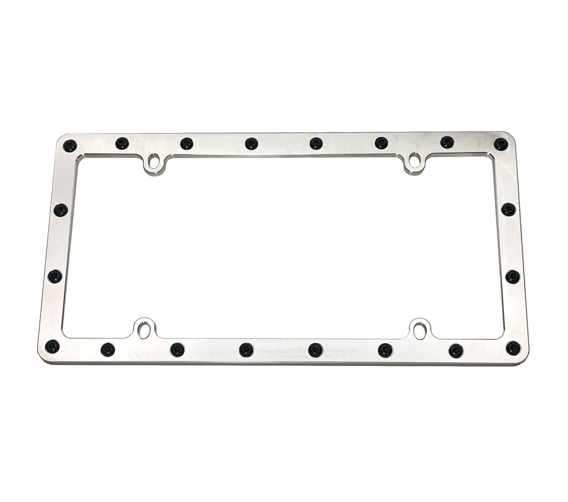 Billet Aluminium Lizenzplattenrahmen | Dick Riegeln Design | Heavy Duty | Made in USA