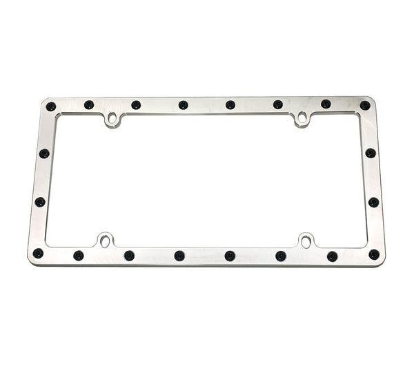 Billet Aluminium Lizenzplattenrahmen | Dick Riegeln Design | Heavy Duty | Made in USA